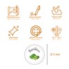 Febio 48 Assorted Spice Labels for Organizing Spice Jars and