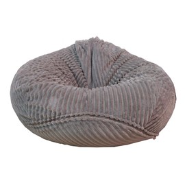 Cover without Filler Bean Bag Cover Bean Bags Chair without Filling Stuffed Animals Storage Washable Soft Plush Sofa Cover (Light Grey, X-Large)