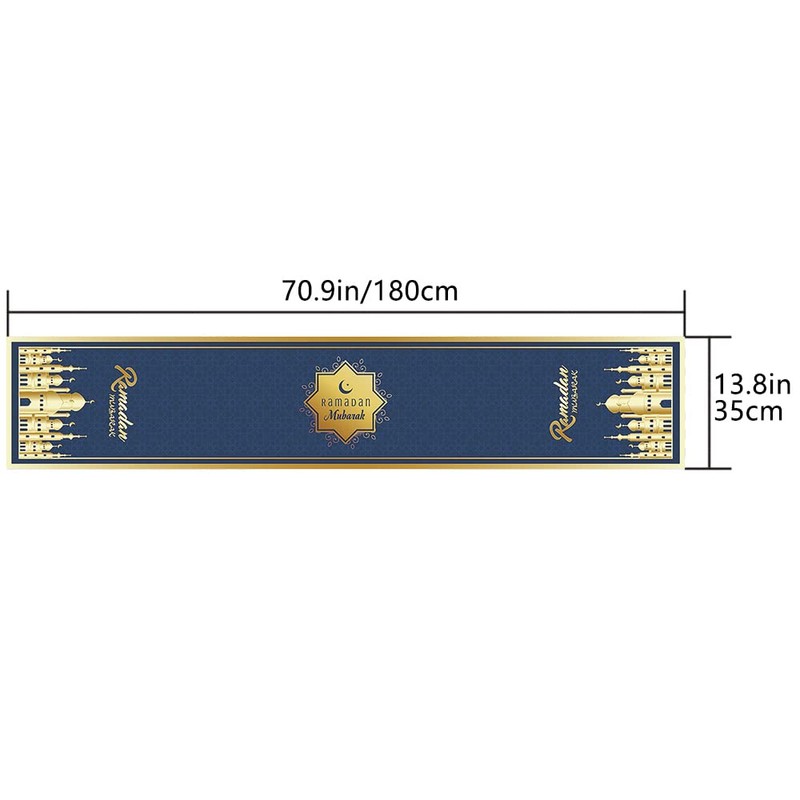 Ramadan Mubarak Table Runner Table Decorations - Ramadan Mosque Lantern