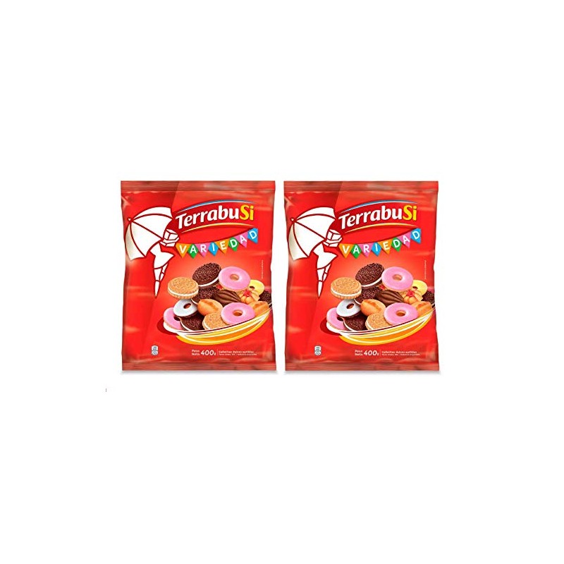 Terrabusi Galletitas (Variedad Dulces Surtidas) 2 Pack / 400 gr.
