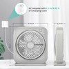 AMACOOL Table Fan, 12 inch Box Fan with 3 Adjustable
