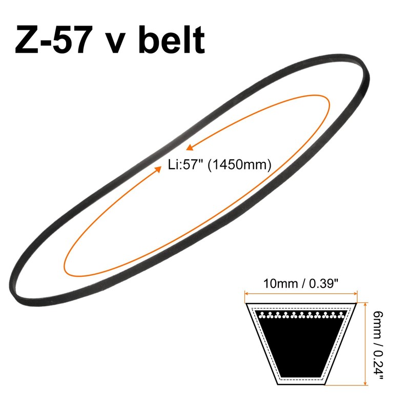 QUARKZMAN Z-57 Z-type V-belt 1450 mm/57 inch inner length x