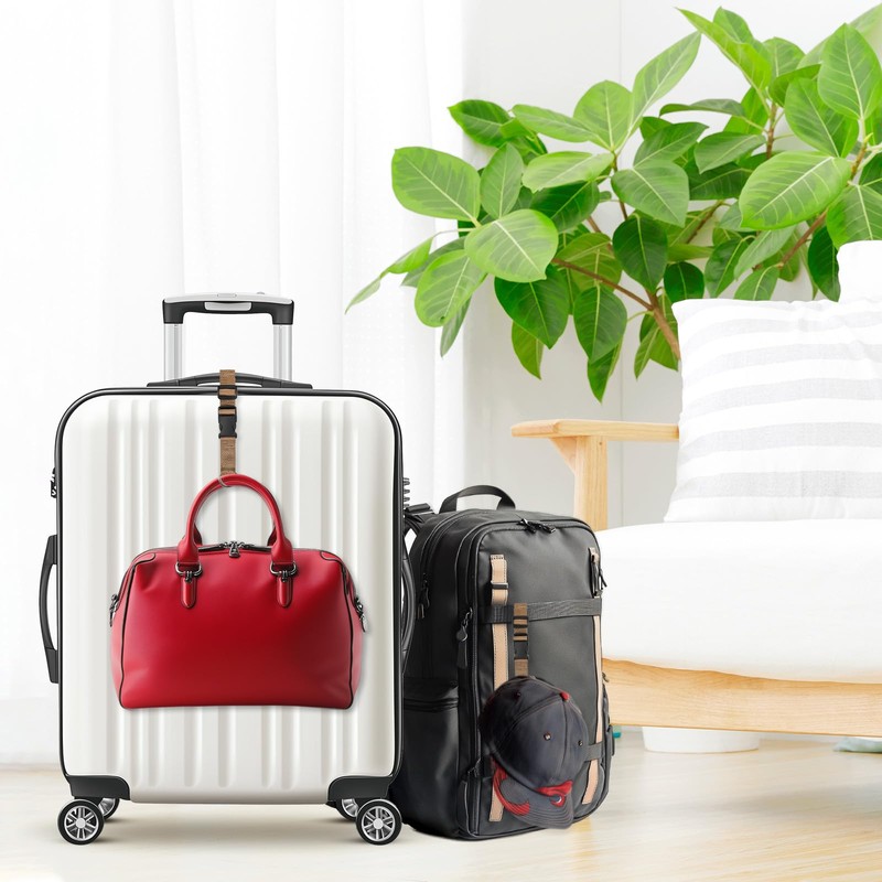 M METERXITY 2-Pack Add A Bag Luggage Strap, Adjustable Suitcase