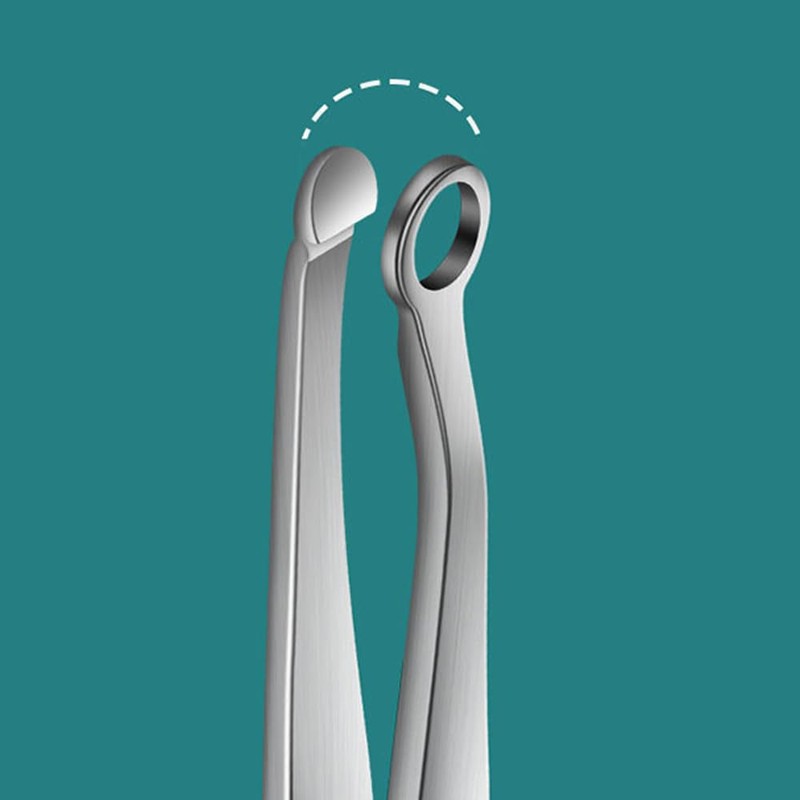 roseoheart 男女兼用 鼻毛カッター リングヘッド鼻毛トリマー リングヘッド鼻毛ピンセット 男性用鼻毛カッター 鼻毛トリマー 鼻毛リングカッター トリミングカッター 枝毛切り