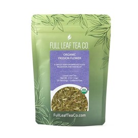 Organic Passion Flower Loose Leaf Tea - 2oz Bag (Approx. 30 Servings) | Full Leaf Tea Co.