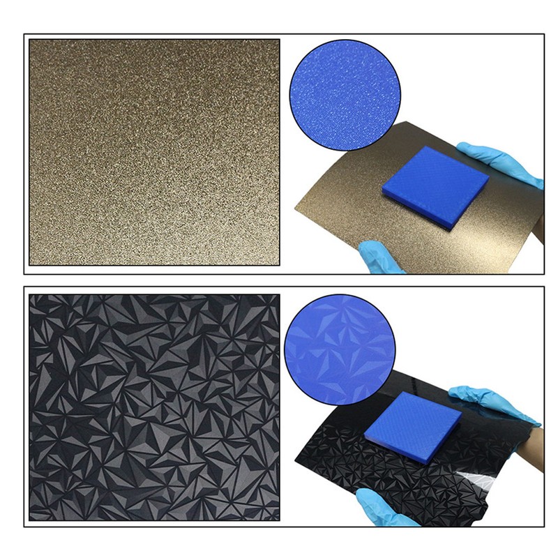 3D Printer Build Plate Double Sided Textured PET Frosted PEI