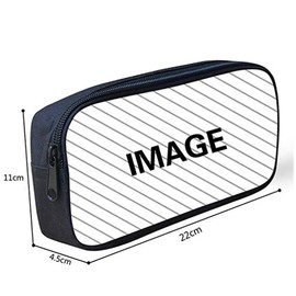 Belidome Kids Pencil Case with Zipper Durable Pencil Case for School Office, Green Fire Soccer, dinotrendy