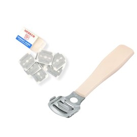 MERKUR Corn Callus Razor 923 with 10 Replacement Blades | Professional Foot Care Callus Remover | C95 Carbon Steel Blades | Made in Germany