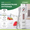 STRUNKY® Strawberry Stem Remover - Stainless Steel Kitchen Aid -