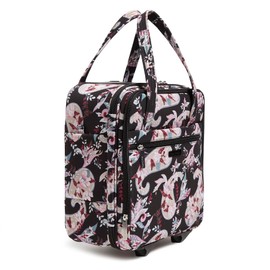 Vera Bradley Women's Softside Underseat Rolling Work Bag Luggage, Botanical Paisley, One Size