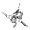 Stainless Steel Blender Blade Head with Cleaning Brush Replacement Parts