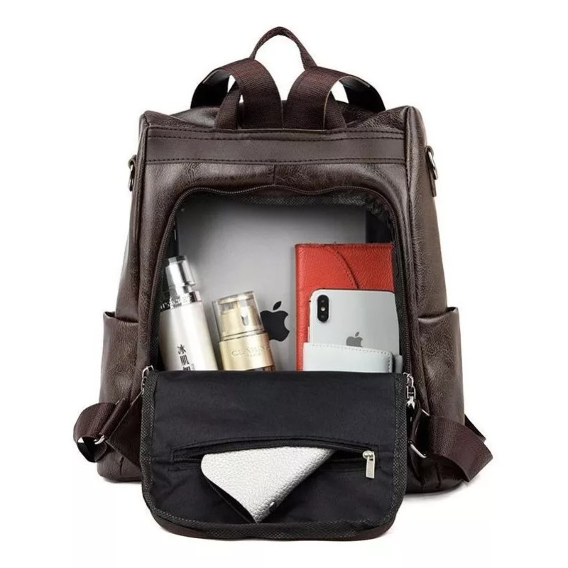 Yuqing Bolsa Mochila Moda Mujer Tipo Piel Super Calidad Antirrobo