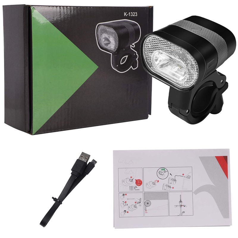 LED Bike Head Light USB Rechargeable Waterproof Front Light 3200mAh