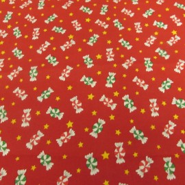General Fabrics Trena's Little Bit of Christmas cotton print Christmas Pepermints on Red BTYx44