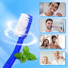 Gisdo 200 pcs Prepasted Disposable Toothbrushes Bulk Individually Wrapped Pre Pasted Soft Toothbrush, Single Use Travel Toothbrushes for Homeless Camping Travel