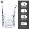 24oz/ 700ml Cocktail Mixing Glass, Raisaplin Thick Bottom Seamless Crystal
