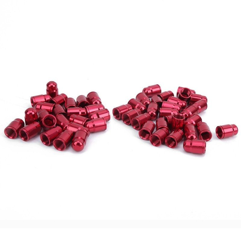 GUB 50Pcs Aluminium Alloy Schrader Valve Cap Bicycle Tyre Nozzle