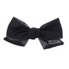 Soft Chiffon Hair Bow Clip Small-Black