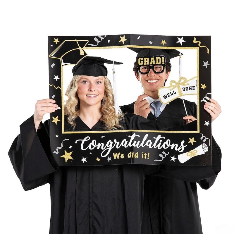 Graduation Photo Booth Frame Kit, 6 Pieces
