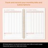 Miru Bill Payment Tracker. A5 Notebook Bill Planner with Spiral