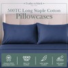 Feather & Stitch Pillow Covers Set of 2, Envelope Closure