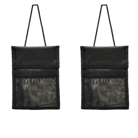 CTForest Pack of 2 travel purse, shoulder bag, chest pocket for passport, suitable for storing bills, money, business cards, black