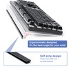 BOOMIBOO Clear Acrylic Tilted Computer Keyboard Holder for Ergonomic Typing,