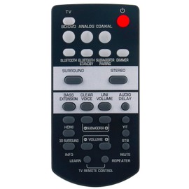 Allimity Replacement Remote Compatible with Yamaha Soundbar YAS-107 YAS-108 YAS-1080 YAS-106 YAS-207 YAS-203 ATS-1070 ATS-1060 ATS-1080 ATS-1030 YAS-105 YAS-103 ATS-1050 ATS-1050BL ATS-1050-R SRT-700