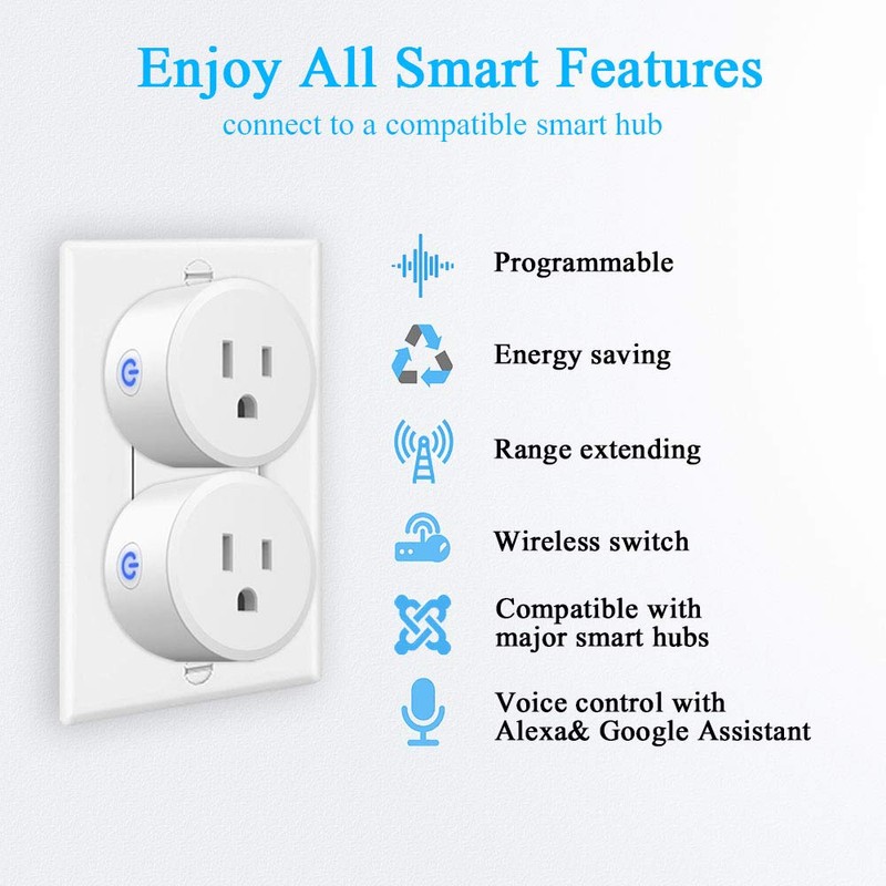 Smart Plug,DOGAIN Zigbee Smart Plugs Outlet Works with ST and