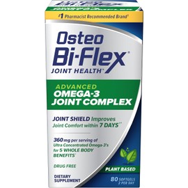 Osteo Bi-Flex Advanced Omega-3 Joint Complex Algae Oil Supplement, 80 Ct