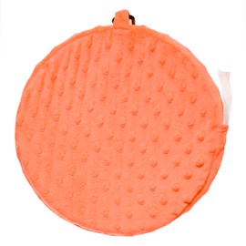 Special Needs Essentials FocusPad Seat - Plush Textured Orange Circle | Vibrating Cushion for Kids with ADHD, ASD, Autism | Calming Pillow for Sensory Support at Home, School, or Therapy