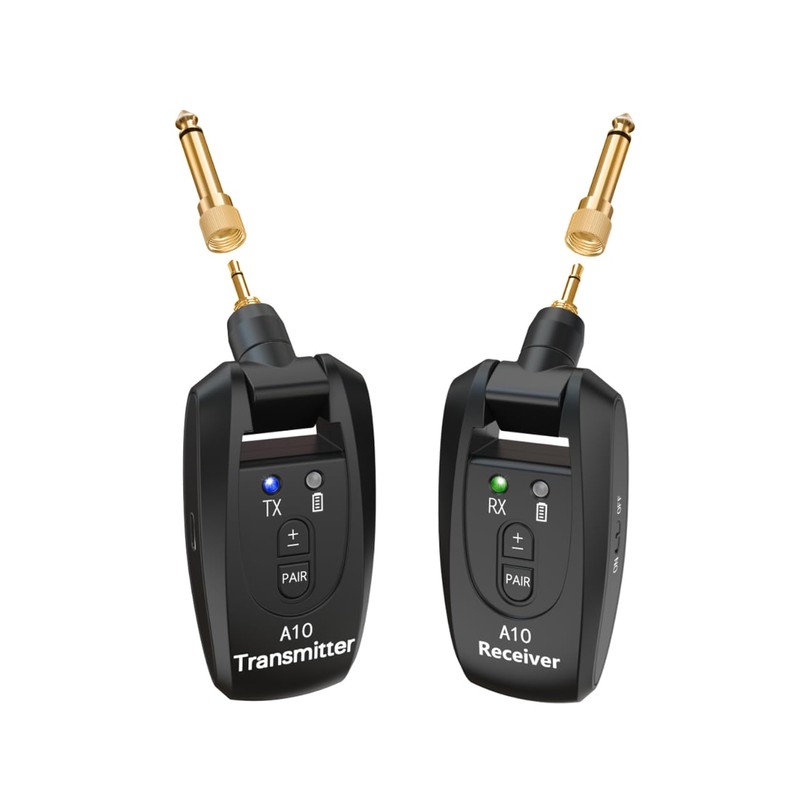 INGPARTNER A10 Wireless Guitar System 2.4GHz 2 Modes Built-in Rechargeable