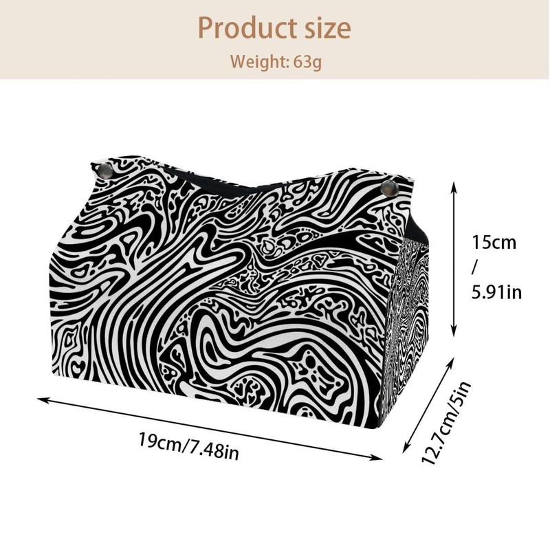 2 Pack Tissue Box Cover Holder, Rabbit and Piglet Rectangle