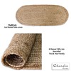 Chardin home Jute Braided Oval Table Runner | Boho Table