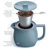 Tea Forte Fiore Ceramic Teapot with Infuser and Lid, Stone