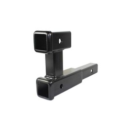 munirater Replacement for Trailer Dual Hitch Extender Adapter with 6.5-inch Rise Drop 2-inch Receiver 2-inch Solid Shank 5000lbs Capacity