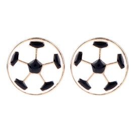 Soccer Earrings, Football Earrings Alloy Sports Ear Studs Ball Jewelry Funny Soccer Gifts Jewelry Accessories for Women Mom Sports Fan Gifts