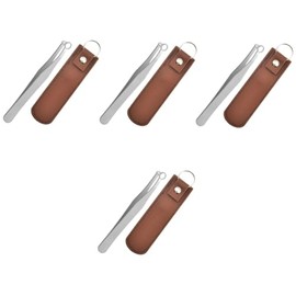 4 Sets Ergonomic Nose Hair Trimmer Universal Stainless Steel Nose Hair Tweezers for Men Women Pain Nasal Hair Removal