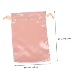 BIUDECO Satin Jewelry Bags for Travel Hair Tool Storage Pouches Drawstring Hair Accessories Bag