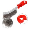 Wire Brush, High Performance Wire Hand Brush with Polyurethane Handle,