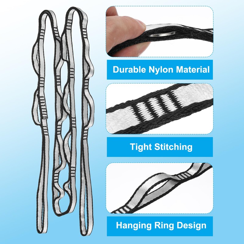 PATIKIL Daisy Chain Straps Set of 2 Strong Climbing Straps