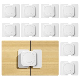 Vicloon Child Safety Locks, 10Pcs Child Safety Cupboard Door Strap Locks, Baby Proofing Cabinet Locks, for Kitchen Cabinets, Drawers Lock,No Tools Needed No Drilling