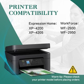 232XL for Epson 232 Ink Cartridge Remanufactured for Epson 232XL Ink Cartridges Combo Pack T232 XL for Epson WF-2950 WF-2930 for Epson XP-4200 XP-4205 Printer High Yield Black Cyan Magenta Yellow