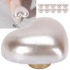 10pcs Heart Beads Imitation Pearls Beads Nail Art Decoration DIY