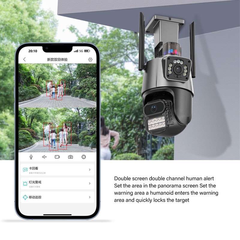 8MP Security Camera Outdoor HD WiFi Security Camera 360 Degree