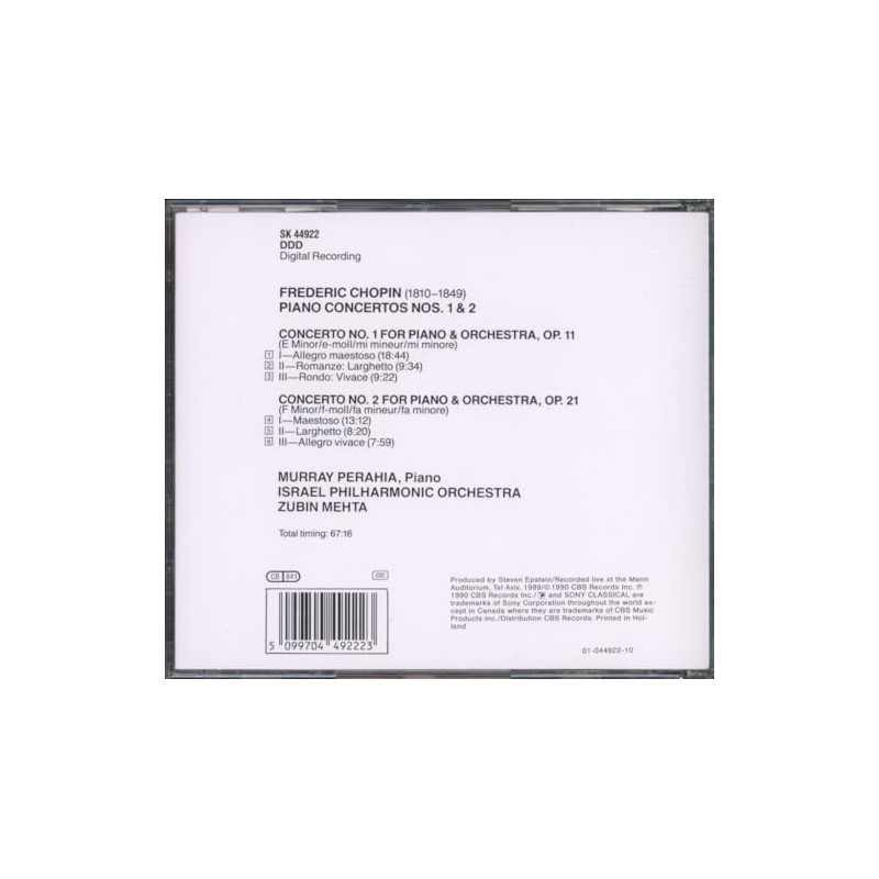 Chopin: Piano Concertos 1 & 2