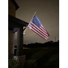 Flag Pole Light Solar Powered, 2 in 1 House Mounted