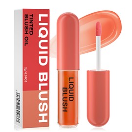 Color Changing Blush Oil - Lightweight Liquid Blush for Cheeks with a Dewy Natural Finish - Reacts to Your Skin's pH for a Customized Look (orange)