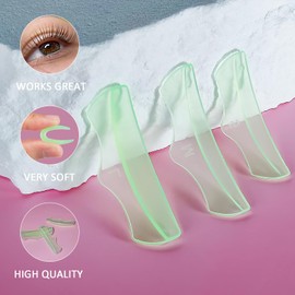 Libeauty Eyelash Lift Pad Reusable Silicon Lash Perm Rod 6 Sizes C-Curl Eyelash Lifting Shield DIY Use at Home or Salon Lash Perming Tool