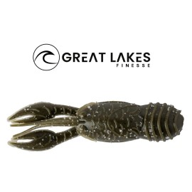 Great Lakes Finesse  2.5" Juvy Craw Tube Craw - Choice of Colors - Black Blue Float